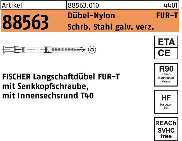 Produktbild Fischer Langschaftdübel FUR 10 x 230 T (50 Stk.)