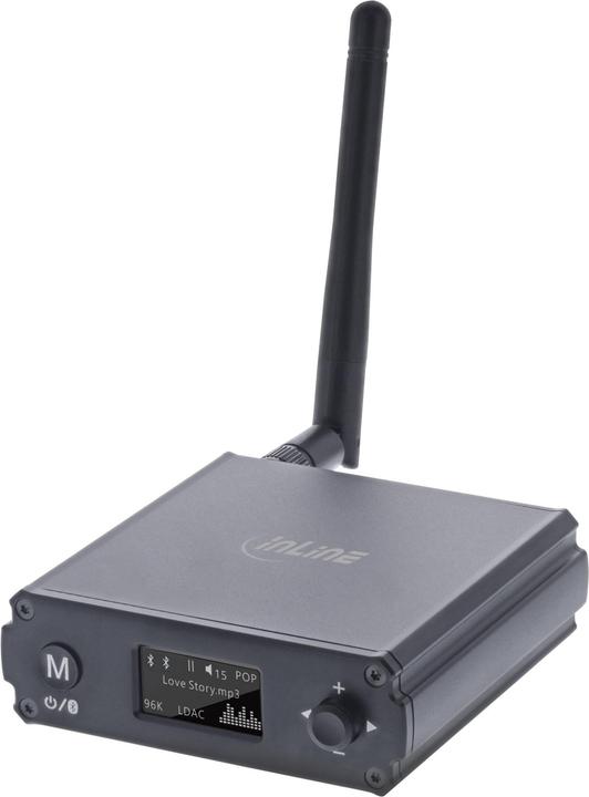 Produktbild InLine Bluetooth 5.1 HiFi-Receiver & USB DAC, mit LCD (Empfänger)