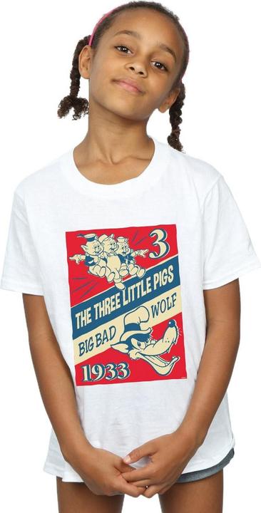 Image du produit Disney - T-shirt THREE LITTLE PIGS AND THE BIG BAD WOLF - Fille (140, 146)