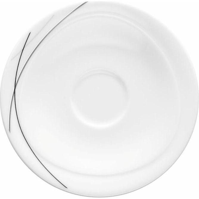 Seltmann Trio Highline 71381 Piattino per tazza da tè 13 cm, Tazza, Grigio