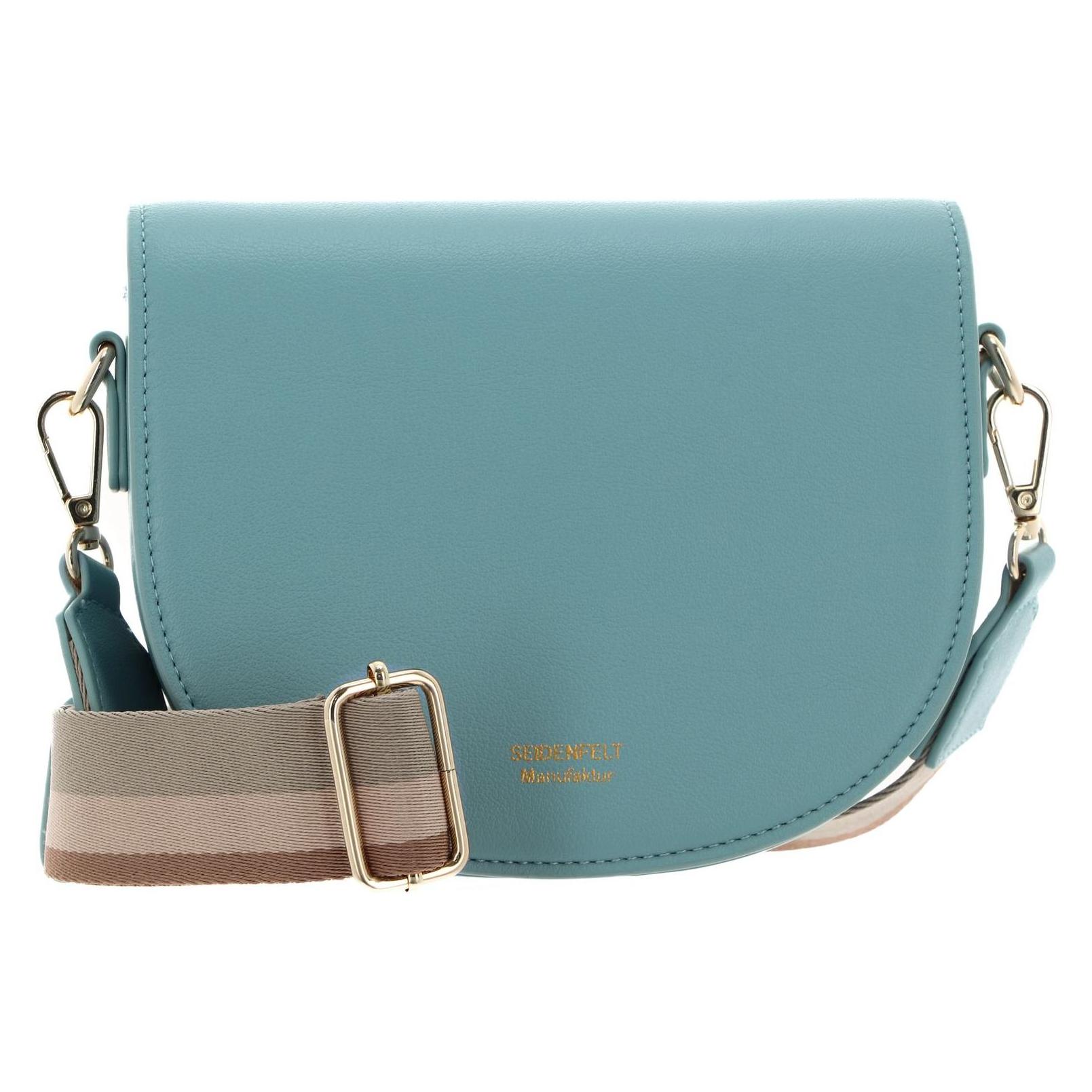 Seidenfelt, Damen, Handtasche, Heby Saddle Bag, Gold, Blau