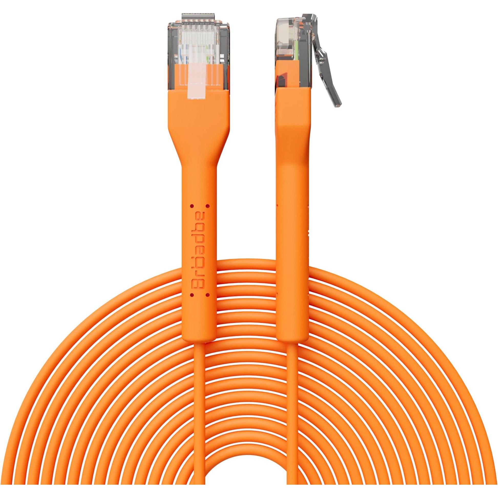 Broadbe Slim Patch Cable 5G Orange 5m Cable-Patch-Cat6-OR-5M-Slim (CAT6, 5 m), Cavo di rete