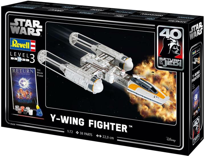 Actual product image Revell Y-wing Fighter" gift set
