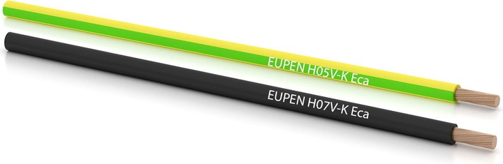 Kabelwerk Eupen H05V-K 1,0 dbl Eca Ring 100m PVC Ligne de câblage flexible RAL5010 100 (100 m)