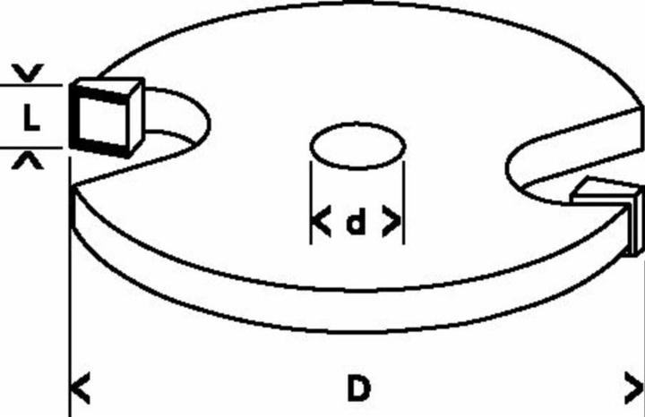 Produktbild Bosch Professional Zubehör Scheibennutfräser, 8 mm, D1 32 mm, L 5 mm, G 51 mm