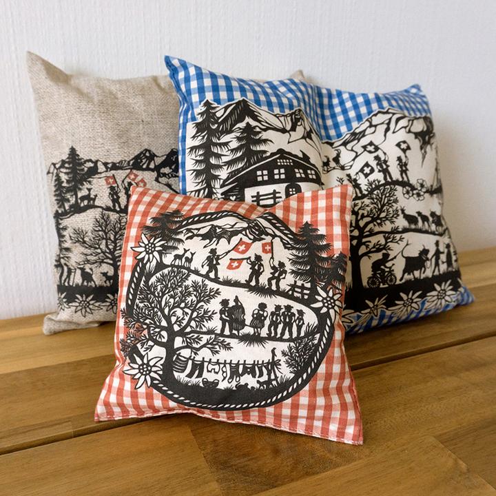 Actual product image Trendform Pillow mountain herbs 26 cm x 21 cm, Blue (21 x 26 cm)