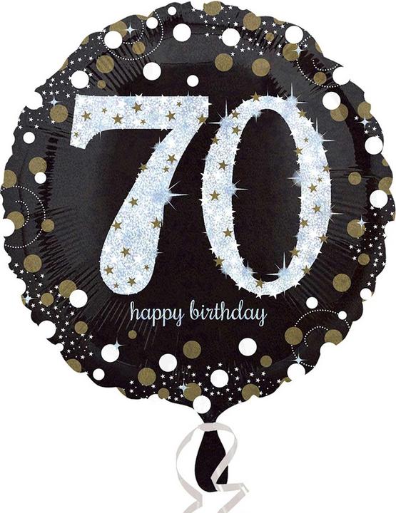 Actual product image Amscan Balloon 70 Years "Happy Birthday (5 x)