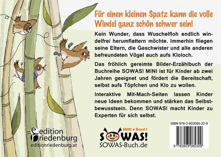 Produktbild So fliegt der Wuschelfloh aufs Klo! Die Geschichte vom windelfreien Spatzenkind (Deutsch, Caroline Oblasser, Evi Gasser, Sigrun Eder, 2016)