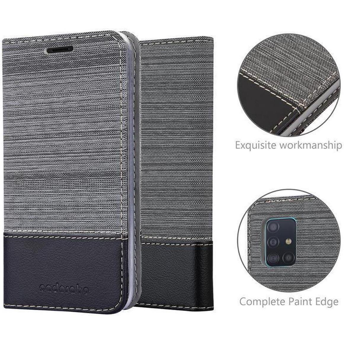 Thumbnail - Cadorabo Book Jeans Optik Cover (Samsung Galaxy A51 5G), Smartphone Hülle, Grau