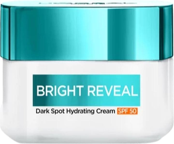 L'Oréal Paris Hydratant contre les taches SPF50 enrichi en Niacinamide Lisse et réduit les taches pour les (Crème solaire, SPF 50, 50 ml)