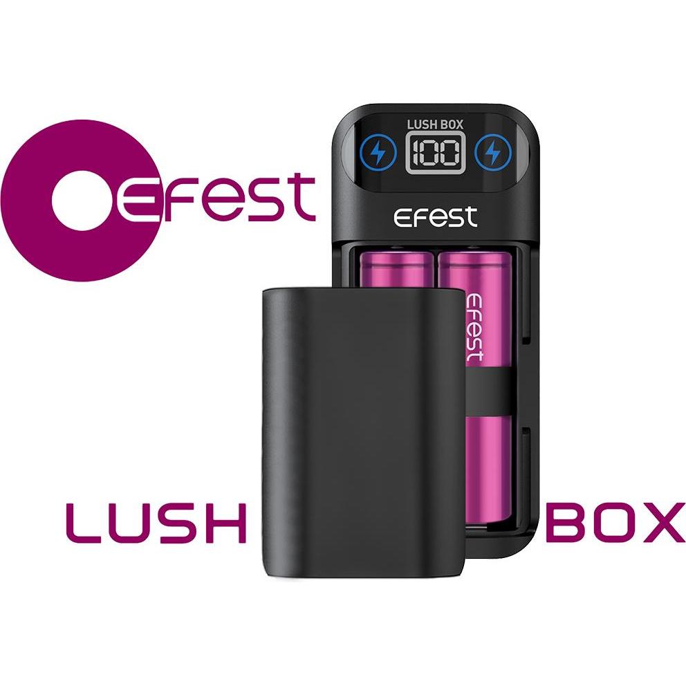 Thumbnail - Efest 18650 3,6V -3,7V Lush Box Powerbank Ladegerät für Lithium Ionen Akkus (Ladegerät inkl. Akku), Akku Ladegerät