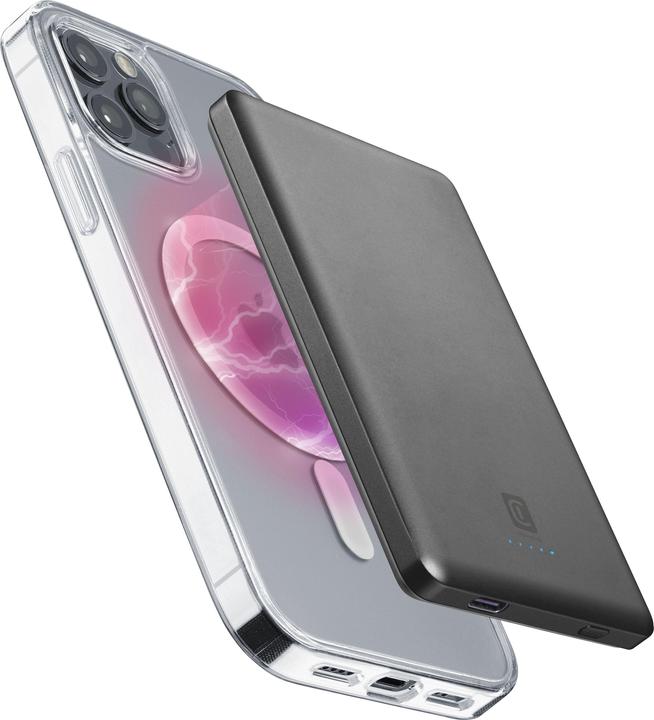 Actual product image Cellularline Cellular Line Power Bank 5000mAh MagSafe Grey (5000 mAh, 20 W, 18.50 Wh)