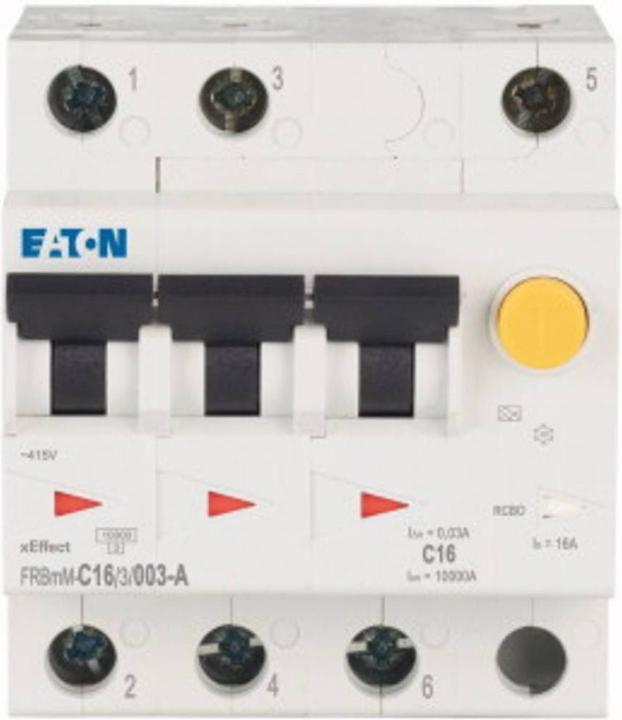 Produktbild Eaton MOE FRBMM-C16/3/003-A FI/LS-Schalter, 16A, 30mA, C-Char.