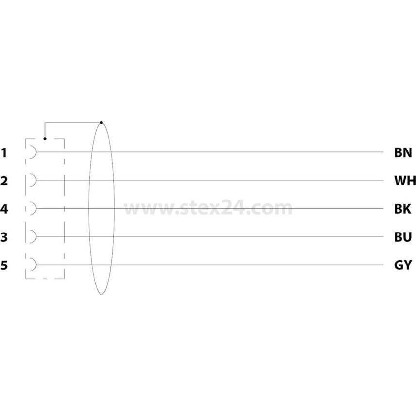 Thumbnail - Phoenix Contact Sensor-/Aktor-Steckverbinder, Elektronikkabel + Stecker, Schwarz, Grau