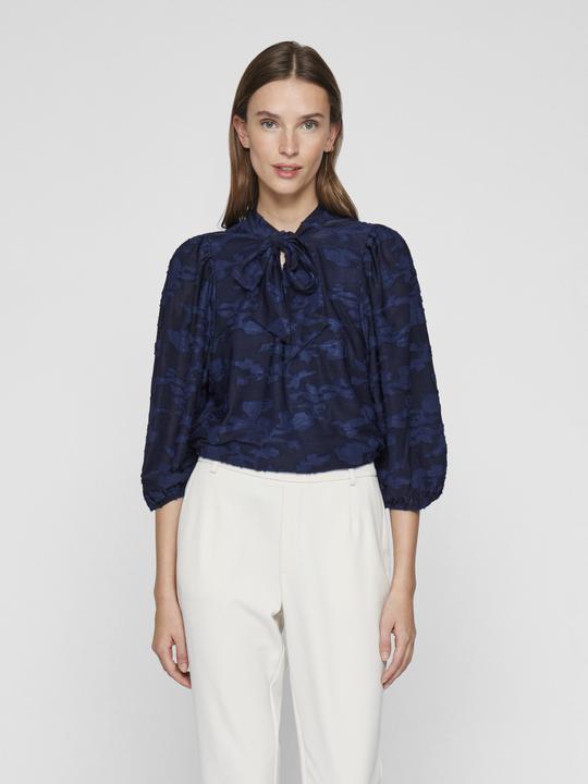 Immagine prodotto Vila Top con scollo a cravatta e maniche a 3/4 (S)