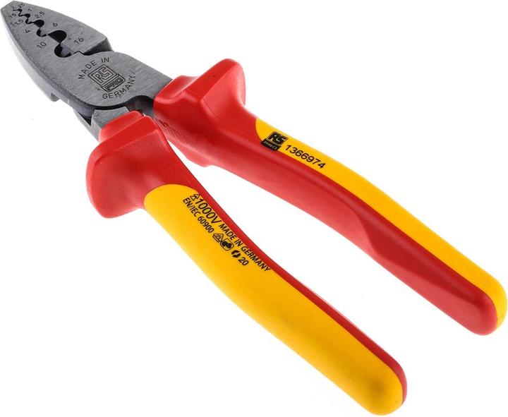 Image du produit RS PRO VDE Crimping pliers for wire end ferrule (215 mm)