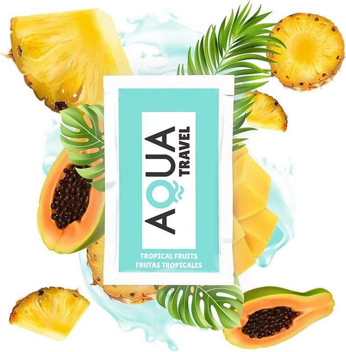 Actual product image Aqua Travel Tropical Fruits Water-Based Aroma Lubricant - 6 ml (6 ml)