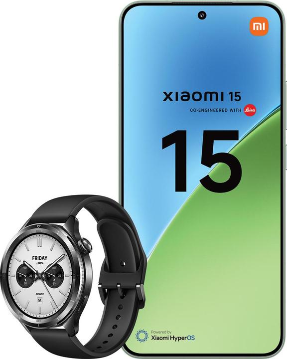 Produktbild Xiaomi 15 + Watch S4 (256 GB, Green, 6.36", Dual SIM, 5G)
