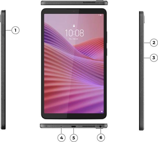 Actual product image Lenovo TS/ThinkPad Tab K9 / MediaTek Helio G85 (4G, 8.70", 64 GB, Luna Grey)