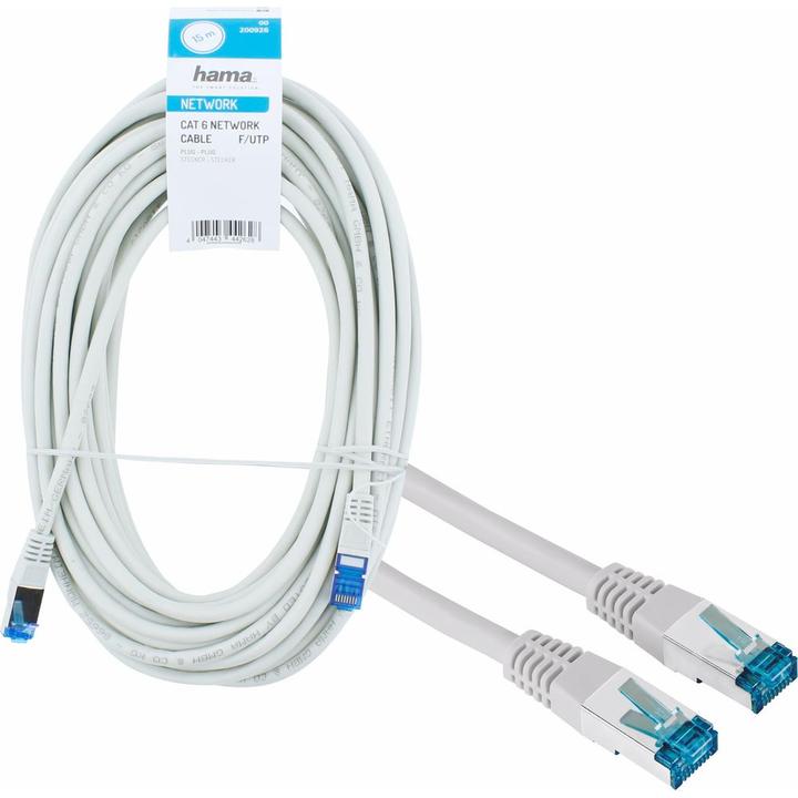Actual product image Hama Network cable (F/UTP, CAT6, 15 m)