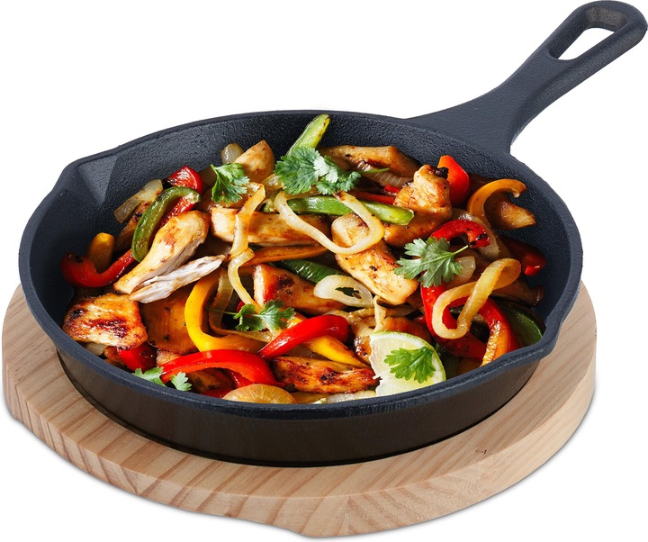Productafbeelding Relaxdays gietijzeren-pan (20 cm, Koekenpan, Gietijzer)