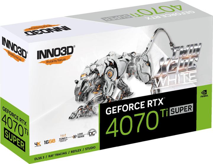 Immagine prodotto Inno3D GEFORCE RTX 4070 Ti SUPER TWIN X2 OC WHITE NVIDIA 16 GB GDDR6X (16 GB)