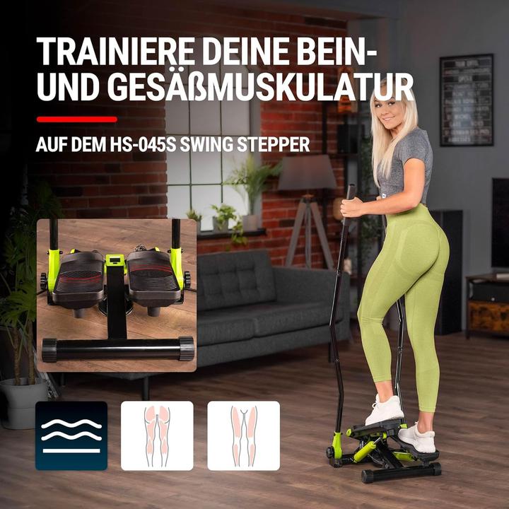 Produktbild Hs Hop-Sport Stepper mit Haltegriffen und LCD-Display