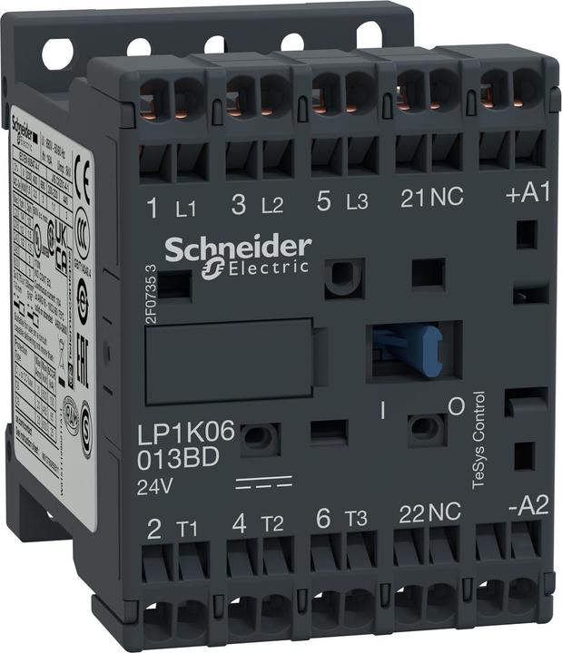 Actual product image Schneider Electric Contactor 6A 1 NC aux Spring Terminals