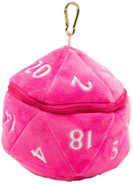 Immagine prodotto Ultra Pro Neu UP - Borsa dei dadi di peluche D20 - Rosa caldo