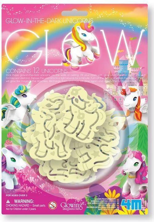 Produktbild 4M Fosforescerend PACK: eenhoorns bevat 12 stuks (17.70 x 1.50 cm)