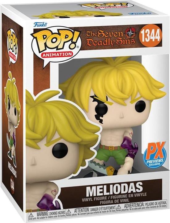 Actual product image Funko POP! The Seven Deadly Sins Meliodas (Demon Mode) Exclusive