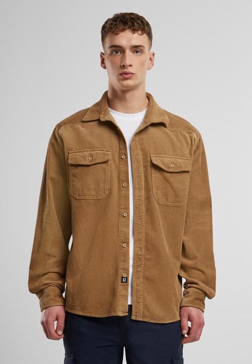 Produktbild Brandit Corduroy Classic Langarm-Shirt Grösse 6XL Farbe Kamel (6XL)