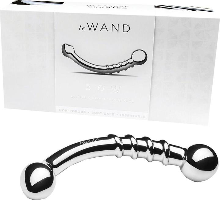 Actual product image Le Wand Bow stainless steel dildo