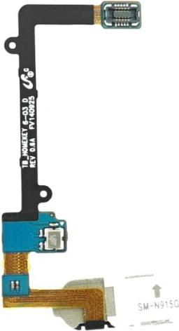 Actual product image OEM Samsung Galaxy Note Edge Home Button Flex black (Samsung Galaxy Note Edge)