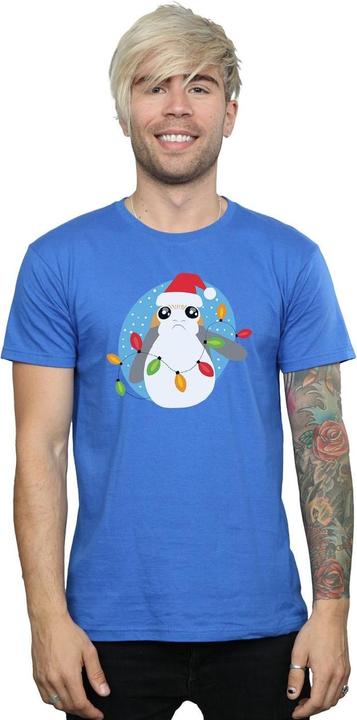 Produktbild Star Wars The Last Jedi Porg Christmas Lights TShirt (M)