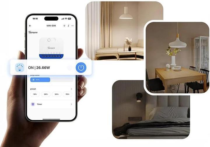 Image du produit Sonoff Matter Over WiFi Dimmer Switch (Actionneur de variateur)
