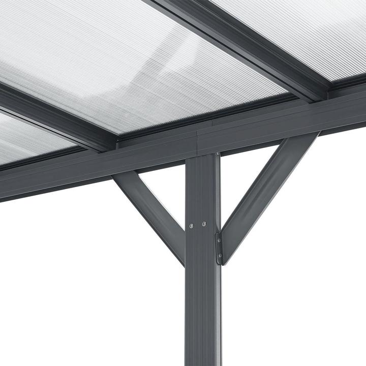 Actual product image Juskys Carport with arched roof