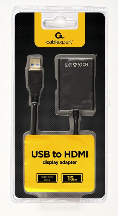 Produktbild Gembird USB — HDMI (Typ A) (USB-A, HDMI, 15 cm)