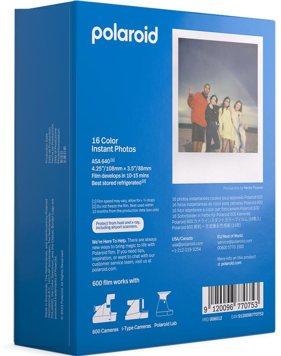 Actual product image Polaroid 1x2 color films for 600