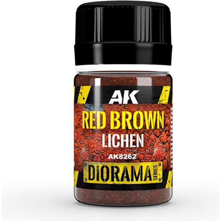 AK Interactive, Künstlerfarbe + Bastelfarbe, Red Brown Lichen