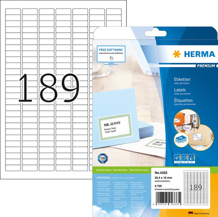 Produktbild HERMA Universal Etiketten