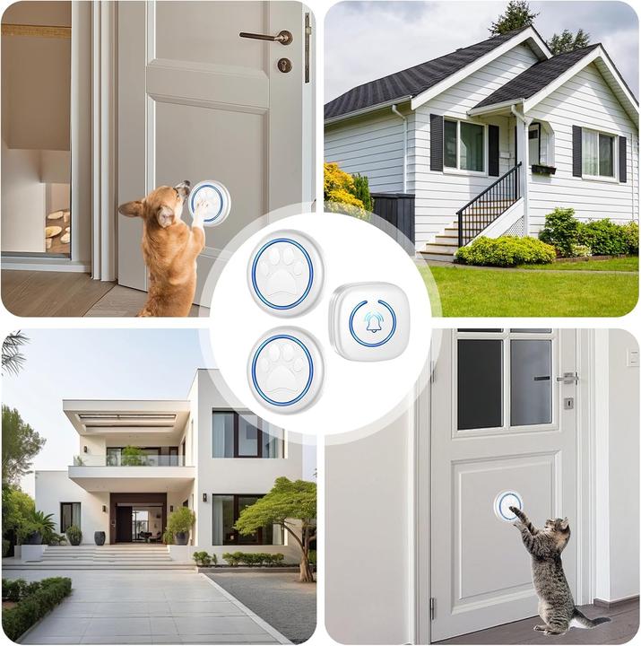 Image du produit Bordeag Kabellose Hundeklingel mit Licht