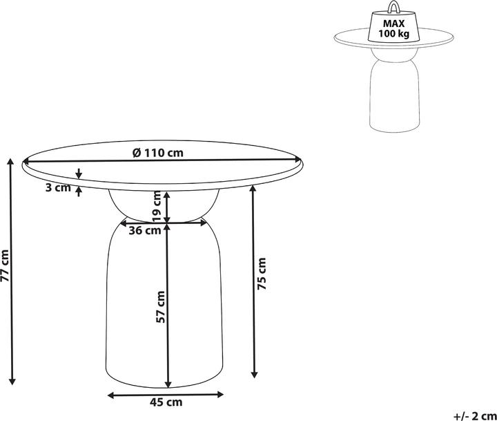 Produktbild Beliani Murtle