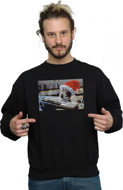 Actual product image Universal Textiles Mens Mogwai Christmas Hat Sweatshirt (4XL)