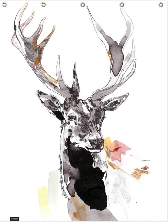 Produktbild Juniqe Hirsch 2 - Hirsche (150 x 200 cm)