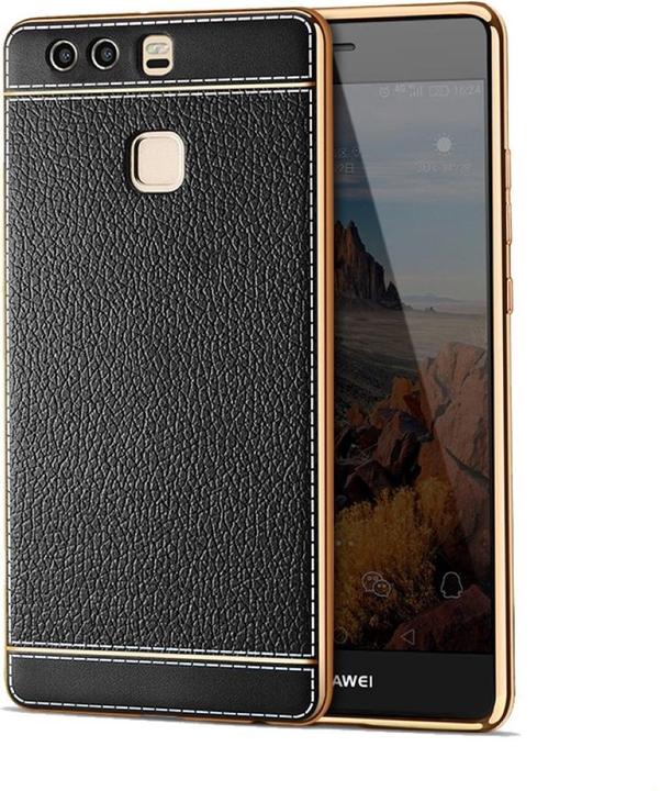 Produktbild König Design Huawei P10 Lite Handy Hülle Schutz Case Chrom Back Cover Ultra Slim Schwarz (Huawei P10 Lite)