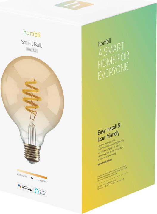Actual product image Hombli Filament (E27, 5.50 W, 300 lm, 1 x, G)