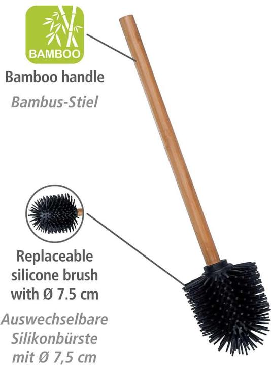 Actual product image Wenko Bambusstiel Silikonkopf