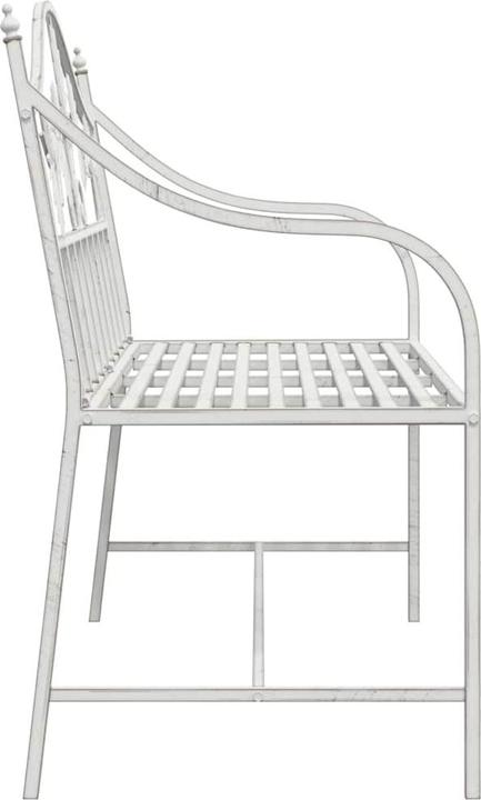 Actual product image vidaXL Garden Bench Metal 104 X 52.5 X 89 Cm Robust And Durable