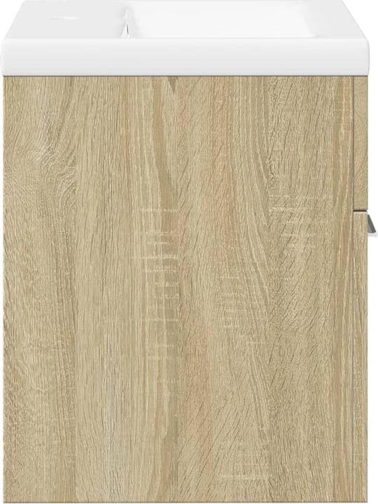 Image du produit vidaXL Meuble sous-vasque mural Meuble de salle de bains avec vasque encastrée